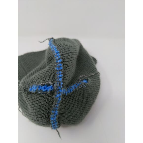 Youth Boys DC Comics Beanie Hat Striped Blue Black Gray Graphic Logo SEE DESC - Picture 10 of 10